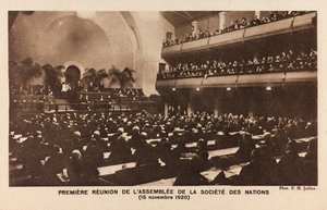 Album " Jack Bosio - War Campaign 1917-1920 ": Første møde i United Nations Company i Genève 15. november af Jullien F. H.