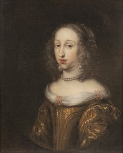 Prinsesse Anne Dorothee de Holstein Gottorp - Portræt af prinsesse Anna Dorothea af Holstein-Gottorp (1640-1713), af Ovens, Juergen (1623-1678). Olie på lærred. Mål: 69x57 cm. Nationalmuseum Stockholm