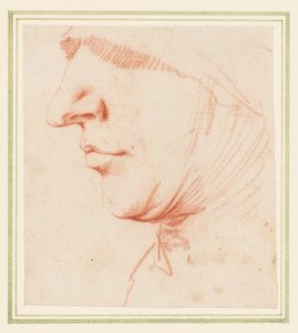 En mands hoved i profil af Jusepe de (1591 1652) Ribera
