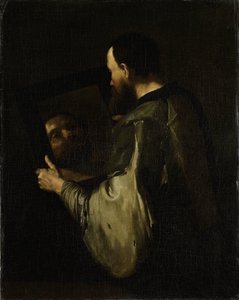 Filosof med spejl af Jusepe de Ribera (copy after)