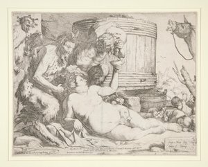Bacchanal (Drunken Silenus) af Jusepe de Ribera