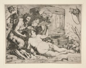 Bacchanal (Drunken Silenus) af Jusepe de Ribera