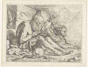 Sankt Hieronymus læser af Jusepe de Ribera