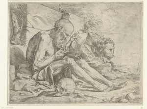 Sankt Hieronymus læser af Jusepe de Ribera