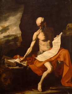 Sankt Hieronymus i ørkenen af Jusepe de Ribera