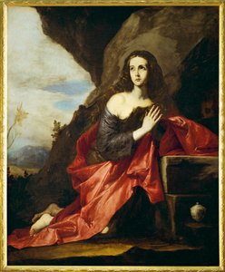 Sankt Maria Magdalena eller Sankt Tais (maleri på lærred) af Jusepe de Ribera