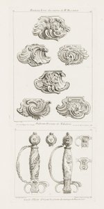 Differents Desseins de Tabatieres, premiere planche [Different Designs for Snuff Boxes], s. 49 i Oeuvre af Juste Aurèle Meissonnier