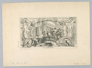 Ornament med figurer af Juste Aurèle Meissonnier