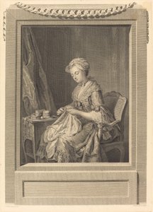 Det gode eksempel af Juste Chevillet after Jean Gaspard Heilmann