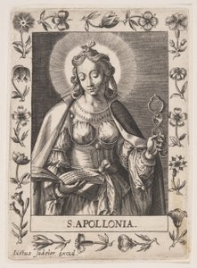 Sankt Apollonia af Justus Sadeler