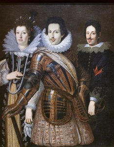 Cosimo II af Medici med sin kone Maria Magdalena af Østrig og hans søn Ferdinand II