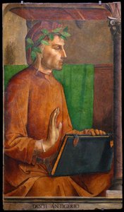 Portræt af Dante Alighieri 1265-1321, 1476 af Justus van Gent