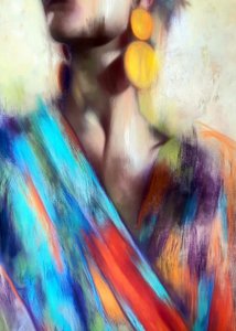 Farverig, abstrakt mode af Justyna Jaszke
