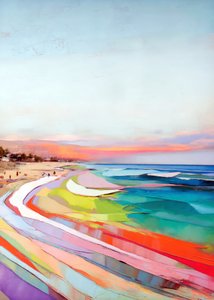 Den farverige Sunset Beach af Justyna Jaszke