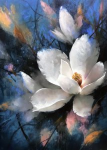 Elegant Magnolia Bloom af Justyna Jaszke