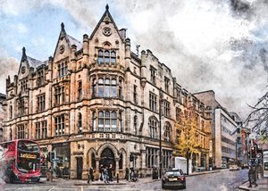 Det historiske Manchester Corner af Justyna Jaszke
