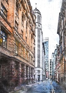 Udsigt over Tall City af Justyna Jaszke