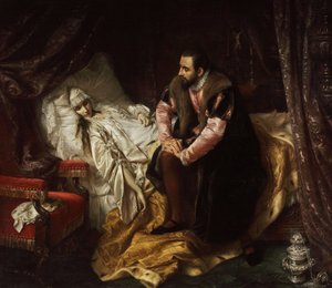 Barbara Radziwill død af Józef Simmler