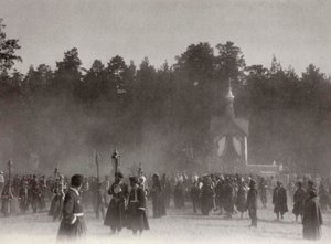 Påskeoptog, Sarov Kloster, Rusland, 1903