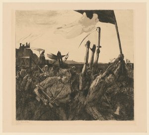 Oprør (5. tilstand) af Käthe Kollwitz