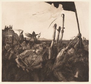 Oprør (Uproar) af Käthe Kollwitz