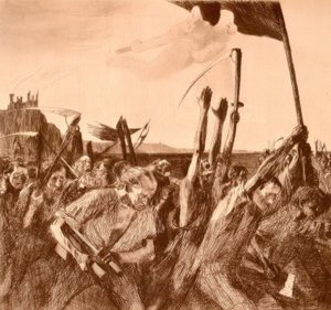 opstand af Käthe Kollwitz