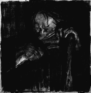 Når der bankes af Käthe Kollwitz