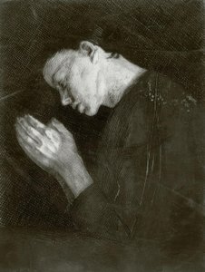 Bedende pige af Käthe Kollwitz