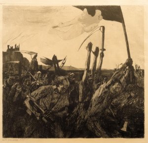 Käthe Kollwitz, optøjer af Käthe Kollwitz