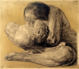 Käthe Kollwitz, Kvinde med dødt barn/1903