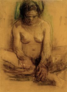 Käthe Kollwitz, Siddende kvindelig nøgen