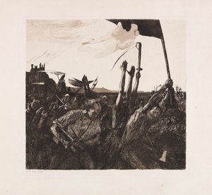 Oprør, 1899. af Käthe Kollwitz