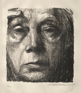 Selvportræt af Käthe Kollwitz