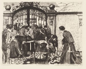 Sturm (Angreb) af Käthe Kollwitz