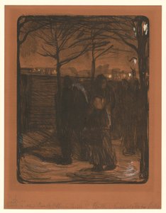 Forstad (1. tilstand) af Käthe Kollwitz