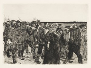 Weberzug (Vævernes optog) af Käthe Kollwitz