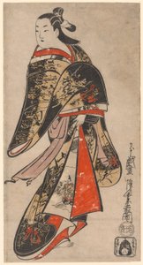Courtesane Walking af Kaigetsudo Anchi