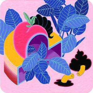 Apple Peach, 2019 (akryl på lærred) af Kam Tsz