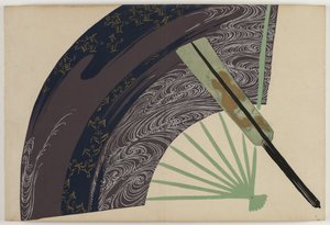 Flowers of a Hundred Worlds (Momoyogusa): Folding Fans (Suehiro) af Kamisaka Sekka