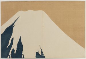 Flowers of a Hundred Worlds (Momoyogusa): Mount Fuji (Fuji) af Kamisaka Sekka