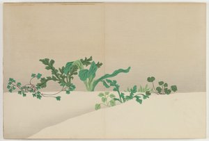 Blomster af hundrede verdener (Momoyogusa): Syv urter fra det tidlige forår (Nanagusa) af Kamisaka Sekka