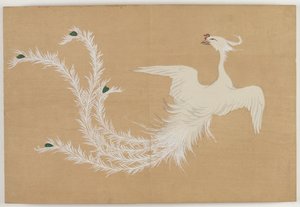 Flowers of a Hundred Worlds (Momoyogusa): White Phoenix (Hakuho) af Kamisaka Sekka