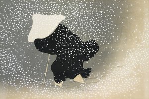Sne fra Momoyogusa af Kamisaka Sekka