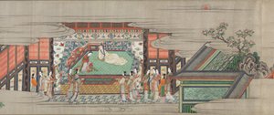 Skriftrulle 1 fra Sangen om varig sorg (Chōgonka gakan) af Kano Sansetsu