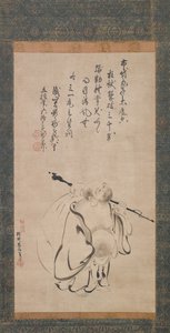 Hotei, 1616. af Kano Takanobu