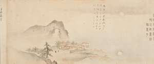 Otte udsigter over floderne Xiao og Xiang, 1675. af Kano Toun