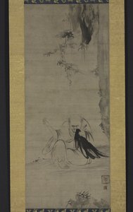 Choyo: Munkesyning under morgensol, ca. 1350 eller tidligere af Kaō