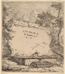 Titelside med springvand af Karel Dujardin
