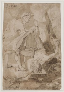 Apollon flår Marsyas af Karel van III Mander