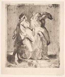 Judith med sin tjener af Karel van III Mander